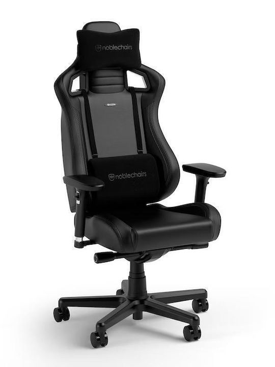 Noblechairs Epic Compact Καρέκλα Gaming Δερματίνης με Ρυθμιζόμενα Μπράτσα Μαύρη