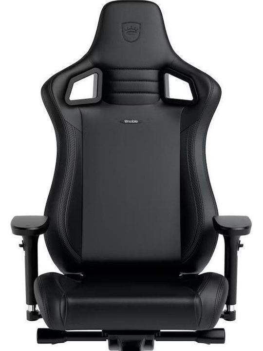 Noblechairs Epic Compact Καρέκλα Gaming Δερματίνης με Ρυθμιζόμενα Μπράτσα Μαύρη