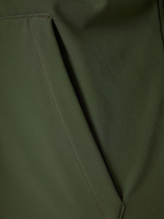 Χειμωνιάτικο Μπουφάν Softshell Αδιάβροχο και Αντιανεμικό Πράσινο