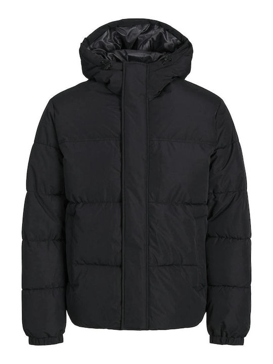 Jack & Jones Men's Puffer Jacket BLACK