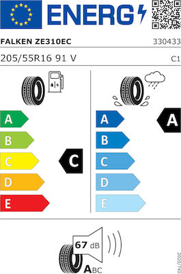 Falken Ziex ZE310 Ecorun Car Summer Tyre 205/55R16 91V