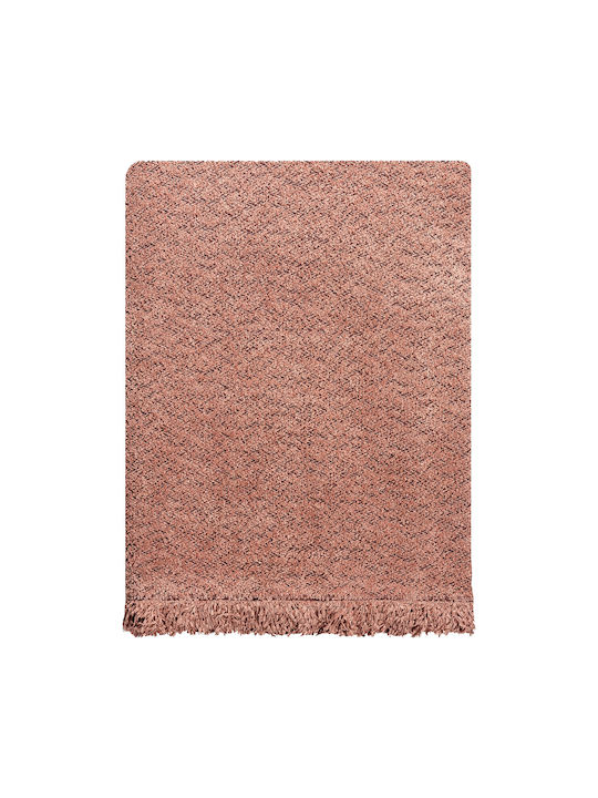 Beauty Home Ριχτάρι Πολυθρόνας Chenille 180x180εκ. Ρόζ