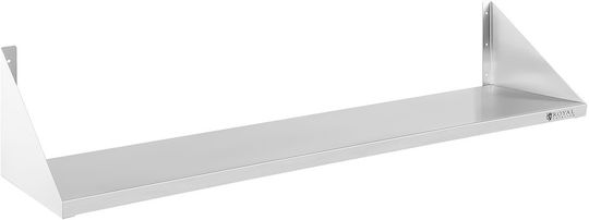 Single 120 Cm Stainless Steel Wall-mounted Shelf