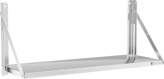 Folding Wall Shelf Food Service Stainless Steel 40 Kg Capacity 100 x 30 cm