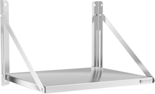 Klappbares Wandregal Gastronomie aus Edelstahl 40 kg Tragkraft 60 x 45 cm