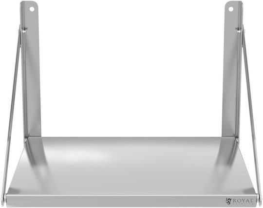 Klappbares Wandregal Gastronomie aus Edelstahl 40 kg Tragkraft 60 x 45 cm