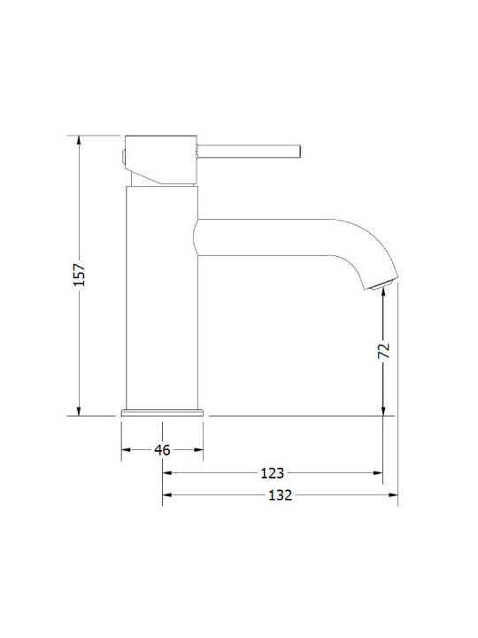 Viospiral Mixing Sink Faucet Black