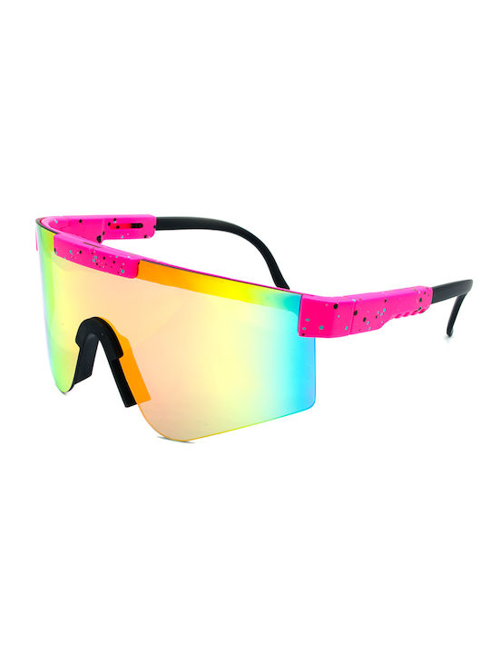 Awear Mars Sunglasses with Multicolour Plastic Frame and Multicolour Mirror Lens