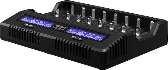 XTAR VC8S USB Charger 8 Batteries Li-ion/Ni-MH Size AA/AAA/18650/21700/16340/26650/14500