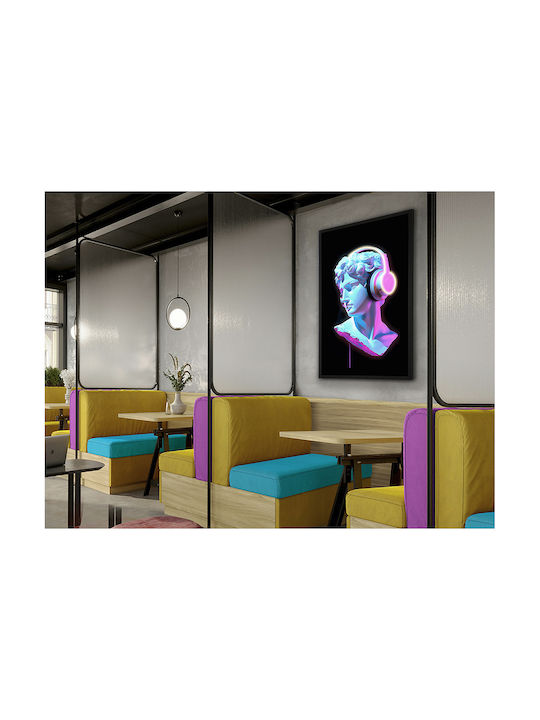Busto Painting on Canvas with LED Lighting 80x120cm