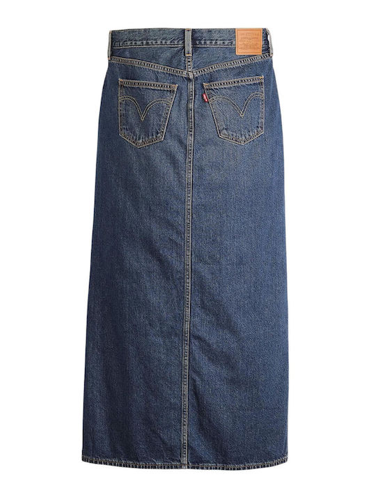 Τζιν Midi Φούστα Dark Indigo