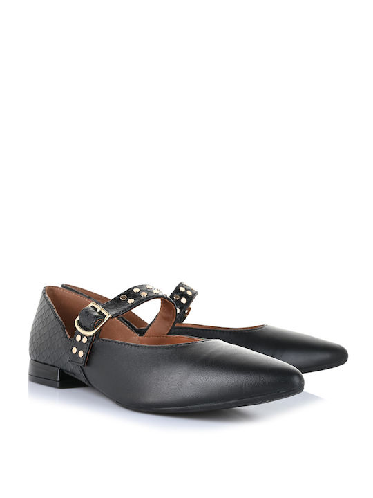 Gioseppo Leather Ballerinas Black