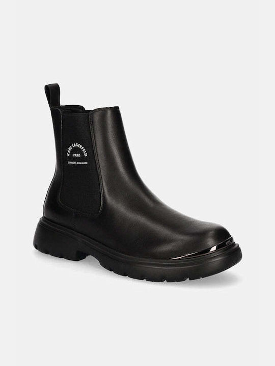 Karl Lagerfeld Gore Schwarz Herrenstiefel