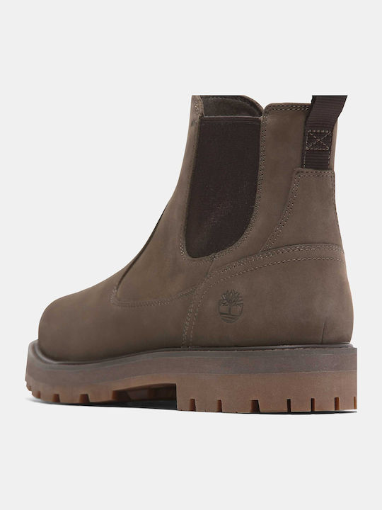 Leather Brown Chelsea Boots