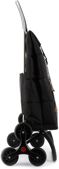 Tesatura Coș de cumpărături Negru 36x19x60cm