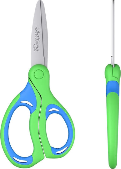 ErichKrause Kinder Schere für Handwerksarbeiten 15cm mit Rostfreier Stahl Klinge Grün