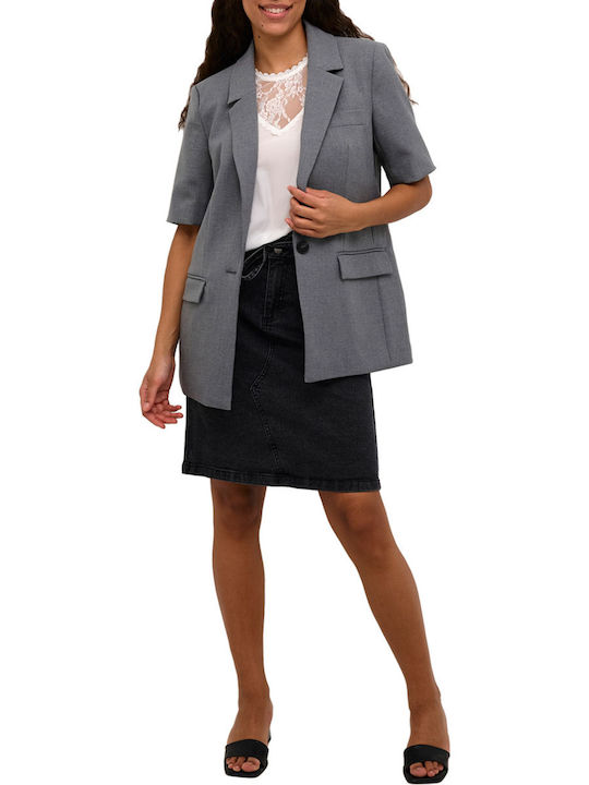 Kaffe Short Women's Blazer Grey