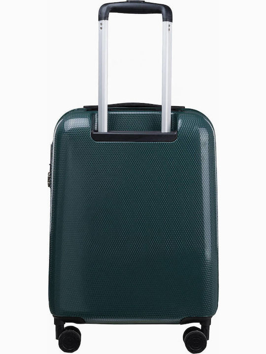Puccini Kabinenreisekoffer Hartschalen Grün mit 4 Räder Höhe 55cm