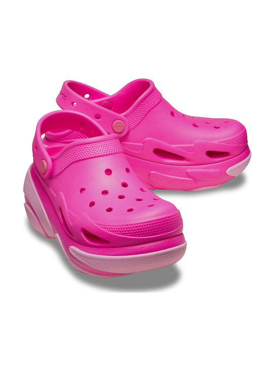 Crocs Bubble Crush Γυναικεία Σαμπό Φούξια Crocs Bubble Crush Γυναικεία Σαμπό Φούξια