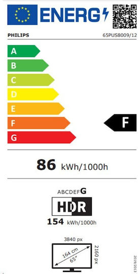 Philips Smart Televizor 65" 4K UHD LED PUS8009 HDR (2024)