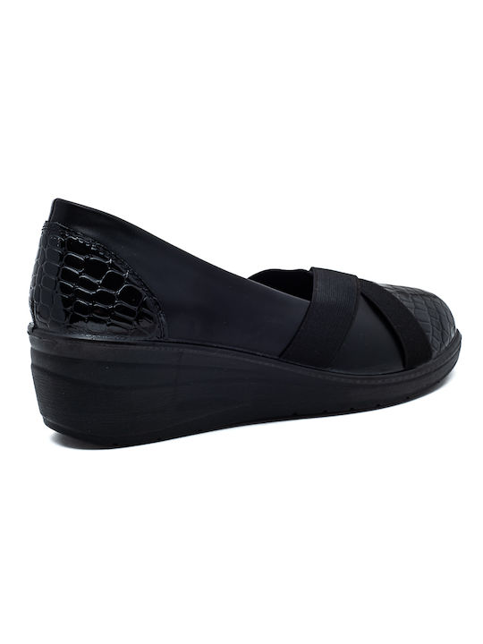 Soft & Flex Damen Slip-Ons Schwarz