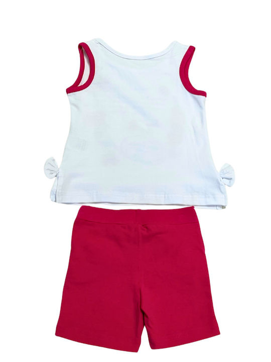 Joom Kids Set with Shorts Summer 2pcs White