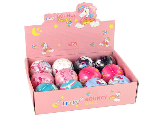 Lean Toys Kids Softball Pink 8cm. (Various Designs) 1pc