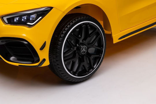 Kinder Auto Einsitzer mit Fernbedienung Mercedes CLA 45s AMG Gelb