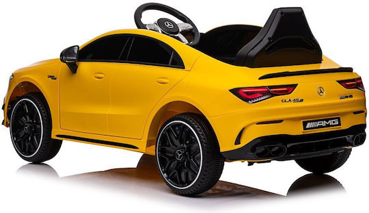 Kinder Auto Einsitzer mit Fernbedienung Mercedes CLA 45s AMG Gelb