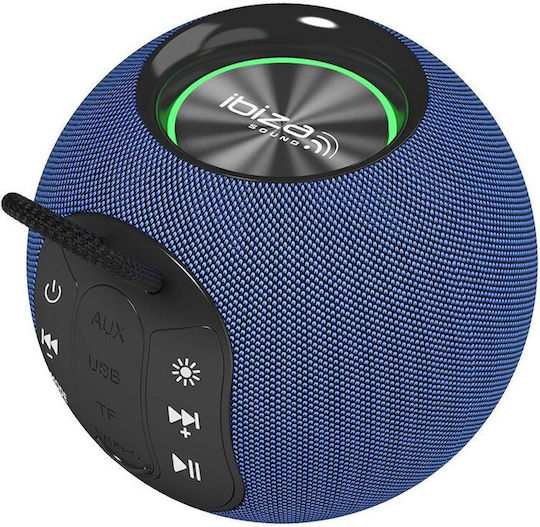 Ibiza Sound Boomy Ηχείο Bluetooth 5W με Διάρκεια Μπαταρίας έως 5 ώρες Μπλε