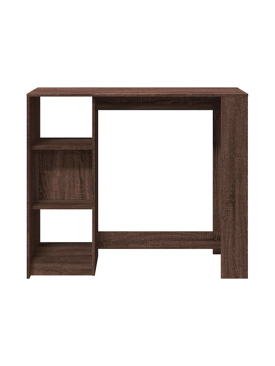 Τραπέζι Μπαρ Ξύλινο Καφέ 124x46x103.5εκ.