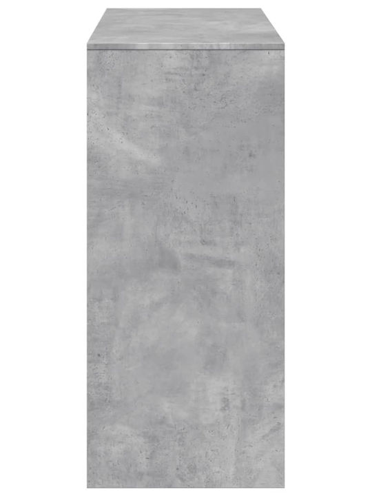 Table Bar Wooden Gray 124x46x103.5cm