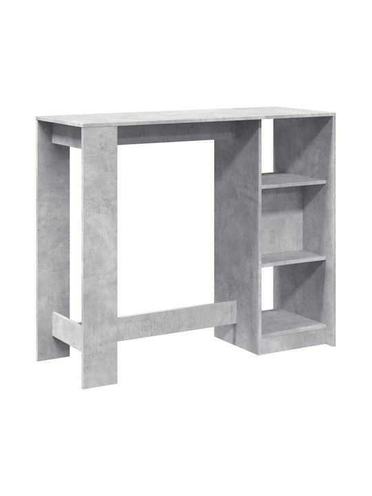 Table Bar Wooden Gray 124x46x103.5cm