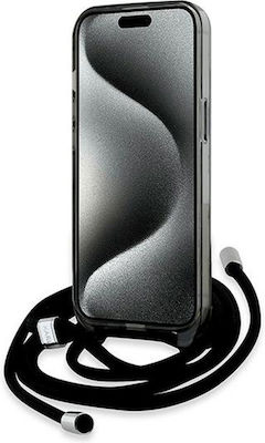 Karl Lagerfeld Iml Monogram Back Cover με Λουράκι Μαύρο (iPhone 15)