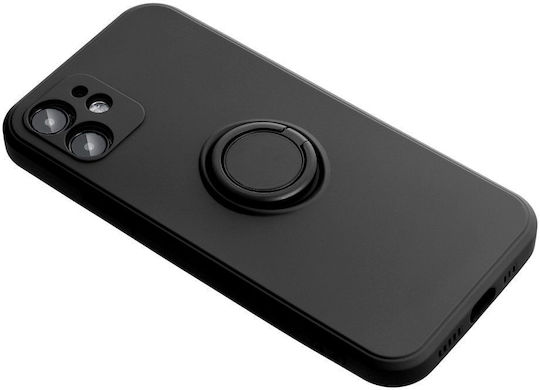 Ring Back Cover Σιλικόνης / Πλαστικό Μαύρο (Redmi Note 13 5G)