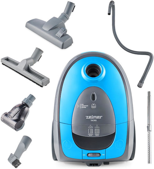 Zelmer ZVC262 Vacuum Cleaner 800W Bagged 2.5lt Gray