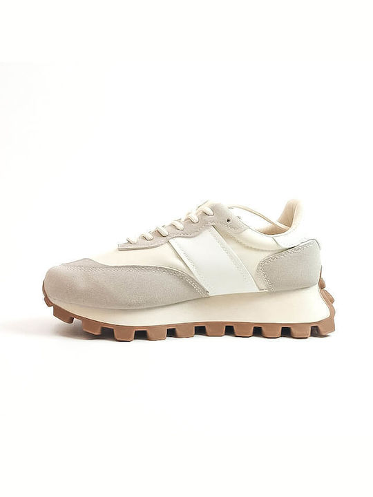 Ideal Shoes Sneakers Beige