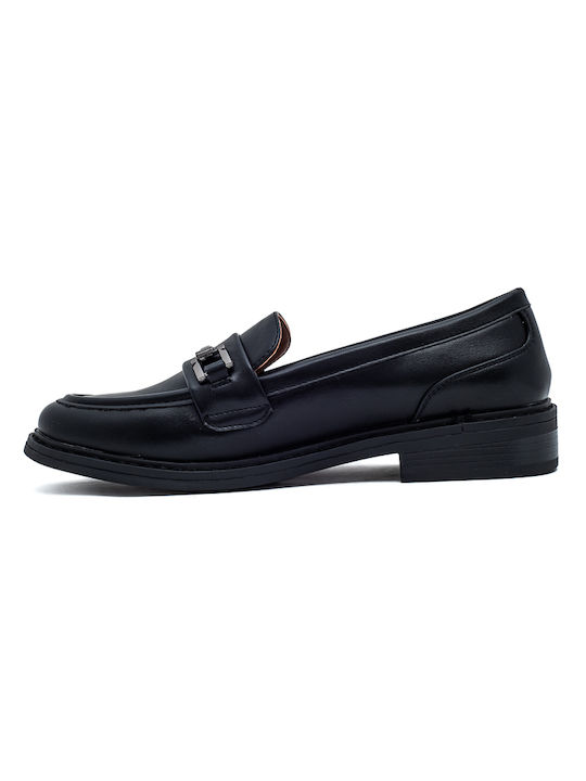 Laura Virgili Women's Moccasins in Black Color