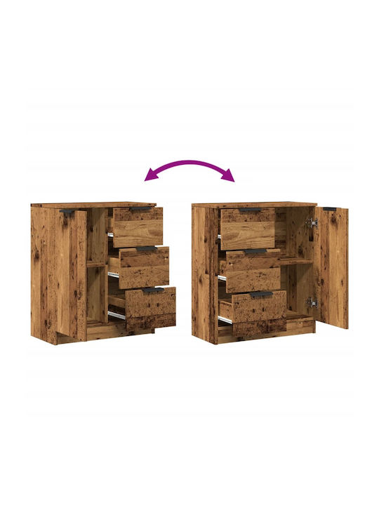 Vidaxl Cabinet Pal Wood 60x30x70cm Engineered Wood 1 Piece Brown