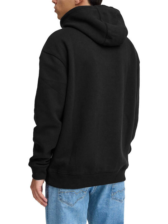 Blend Men's Sweatshirt with Hood and Pockets black