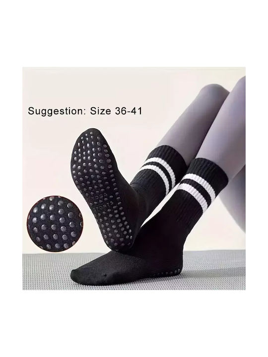 Non-Slip Athletic Socks Yoga Sports Yoga & Pilates Black