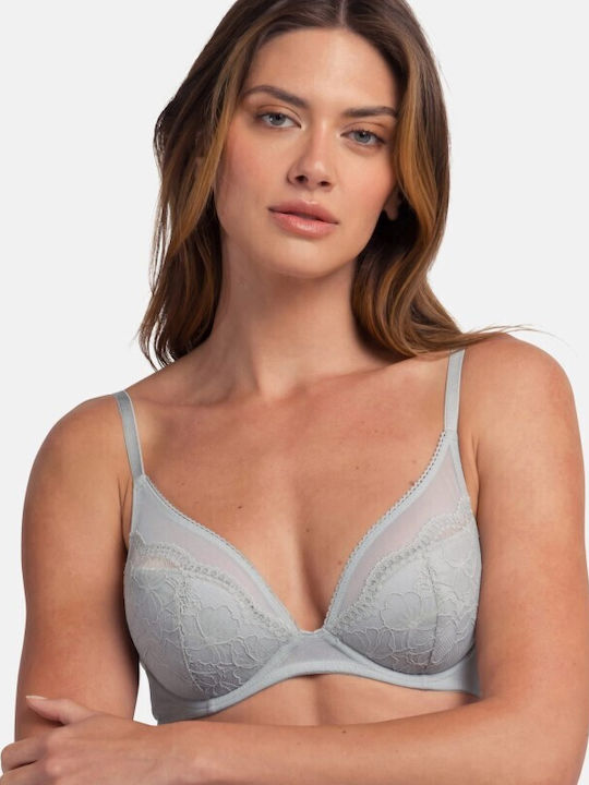 Dorina Bra with Light Padding Underwire Grey/Blue