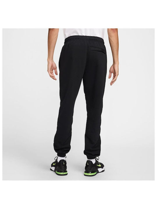 Nike Swoosh Men's Fleece Sweatpants with Rubber Dri-Fit Black