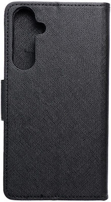 Wallet Silicone / Leather Black (SAMSUNG A55)