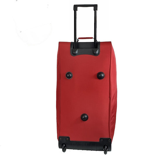 RCM Sack Voyage 54lt Red with Wheels Fabric L62xW23xH38cm