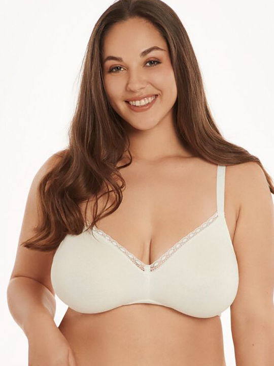 Lisca women's bra without padding and underwire ''Ines'' (C cup)-020282 Ivory