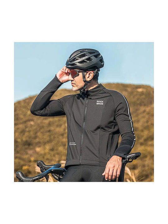 Rockbros Ανδρική Μακρυμάνικη Μπλούζα Road Bike Μαύρη