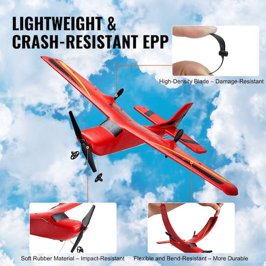Vevor Remote Controlled Airplane Red