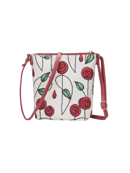 Signare Mackintosh Rose Women's Bag Crossbody White