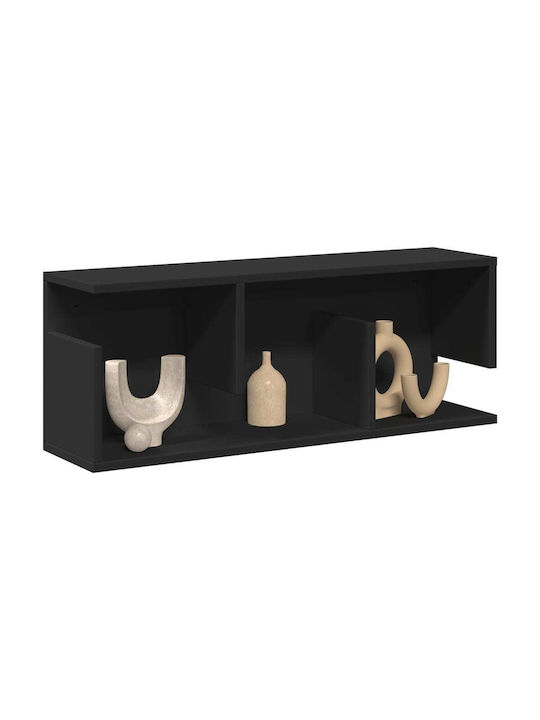 Black Wall Cabinet 80x20x30 cm Engineered Wood Black 80 x 20 x 30 Cm